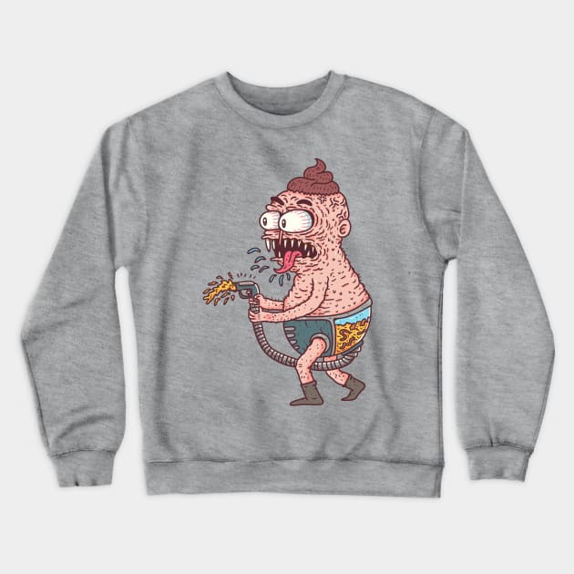 shitthrower Crewneck Sweatshirt by hex